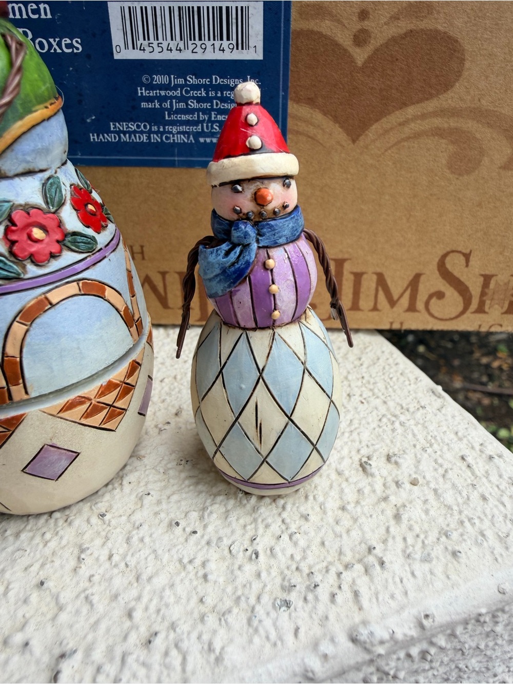 Jim Shore 4017624 Set of 4 Snowmen Nesting Boxes Heartwood Creek 2010 w Box - Picture 7 of 13